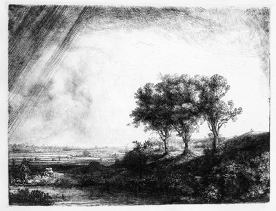 The Three Trees, Engraved by James Bretherton by Rembrandt van Rijn